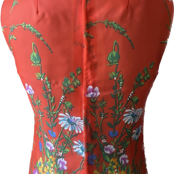 70s Orange Dream Dress_Size 6 (EUR 38) - Picture 8 of 9